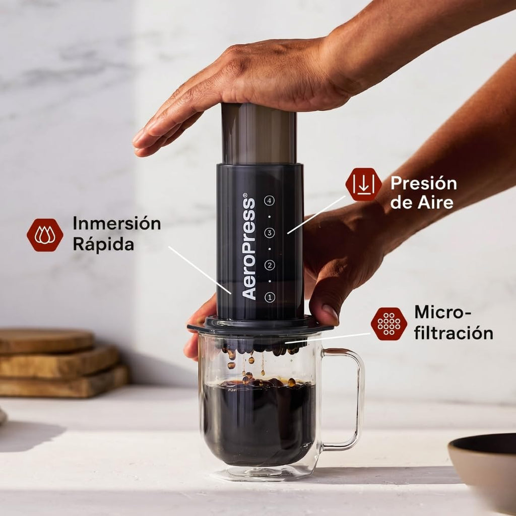 AeroPress Original — Inmersión Rápida, Presión de Aire y Micro-filtración