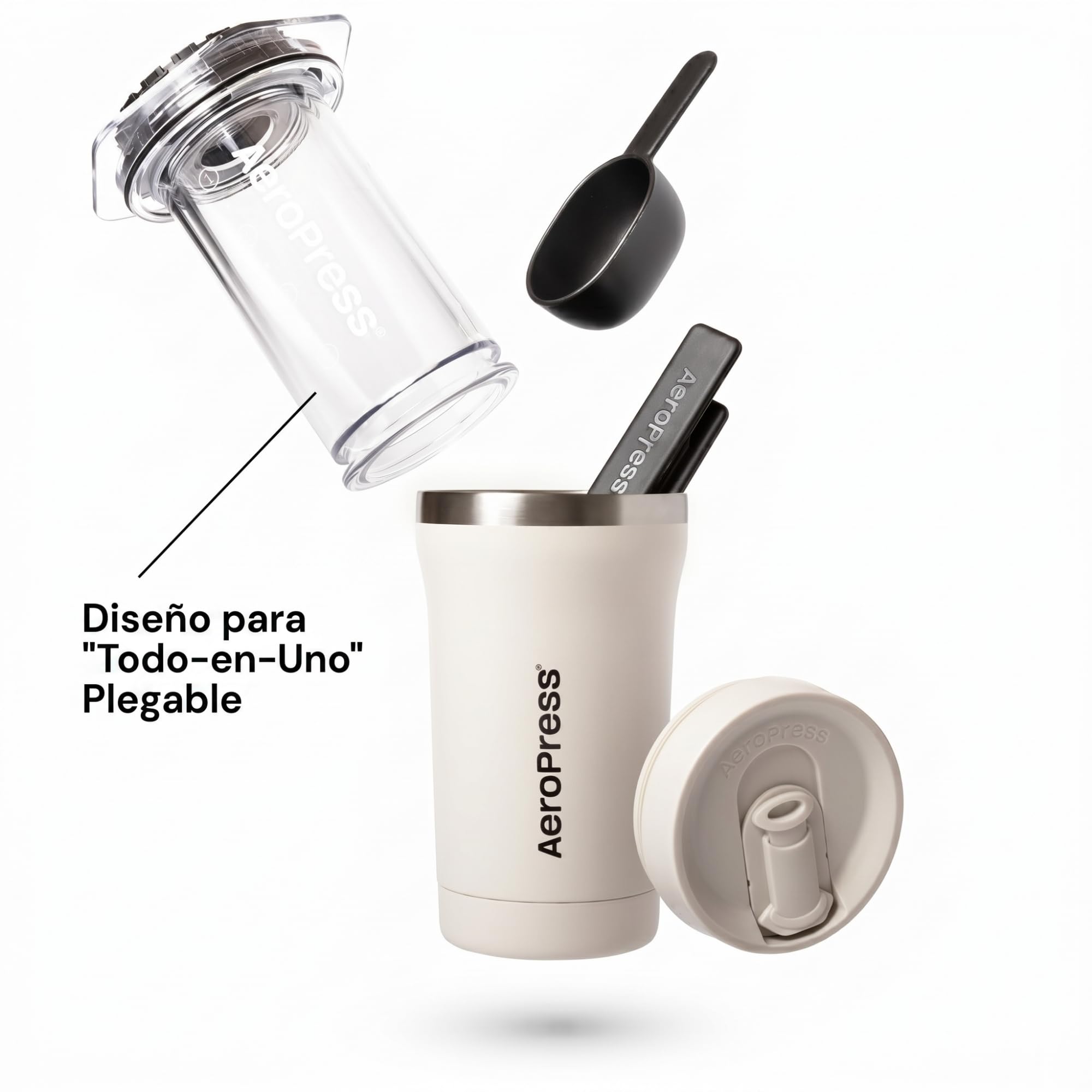 AeroPress Go Plus — Diseño para Todo-en-Uno plegable