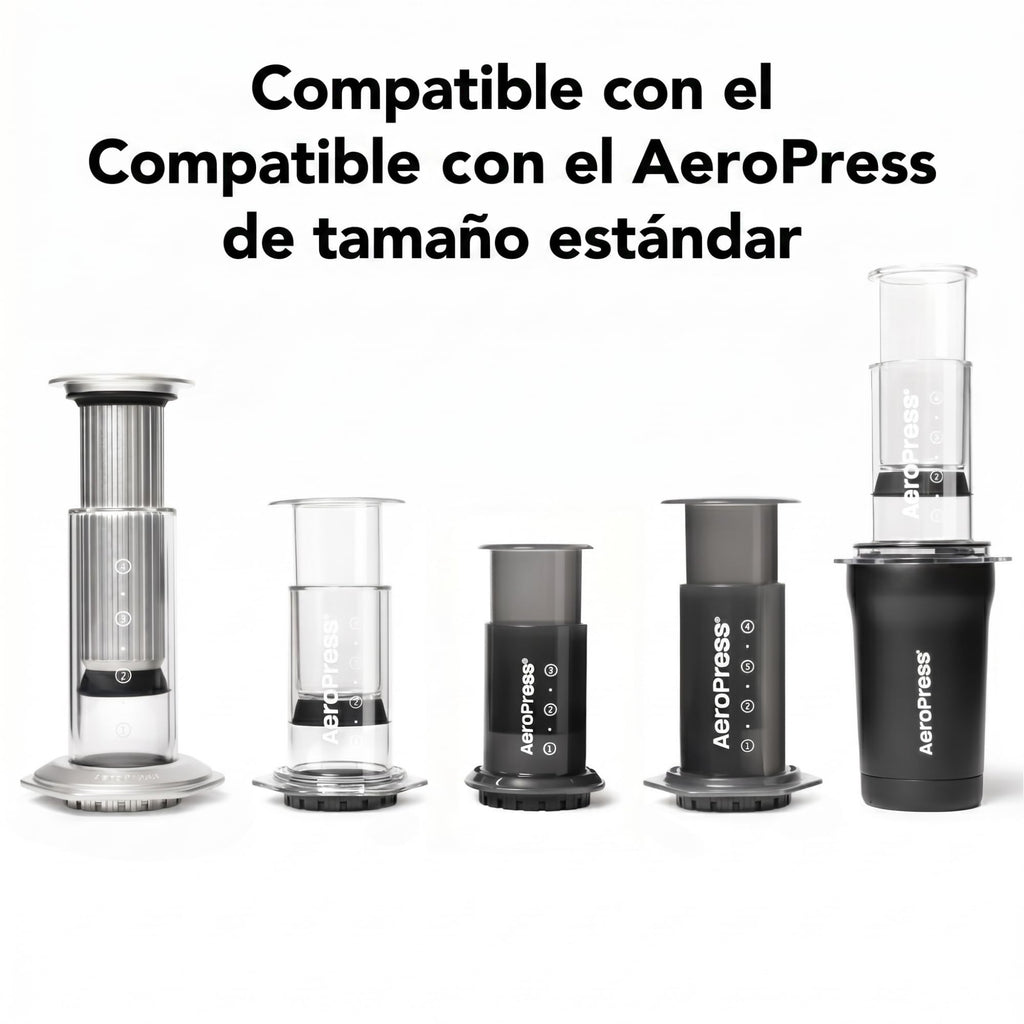 Kit Viajero AeroPress Go — filtros compatibles con el AeroPress estándar