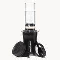 Cafetera de viaje AeroPress Go Plus todo en uno, con taza (negro)